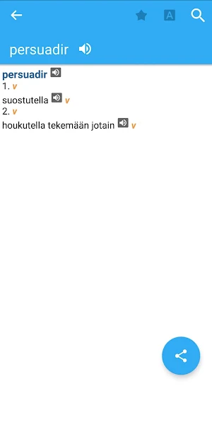 Finnish-Russian Dictionary Screenshot 2