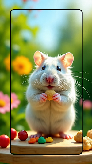 Cute Hamster Wallpaper Screenshot 1