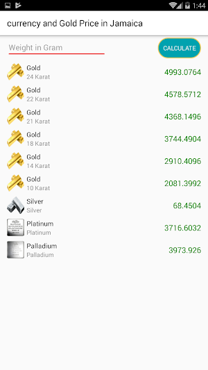 currency & Gold Price in Jamaica Screenshot 3