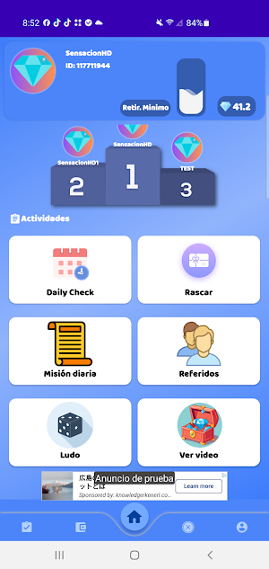 Earn Diamond - Reward Screenshot 1