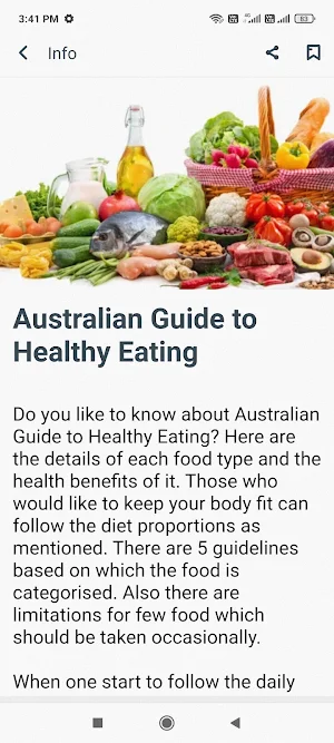 Australian Healthy Eat Guide Screenshot 1