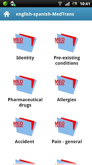 english-spanish-MedTrans Screenshot 1