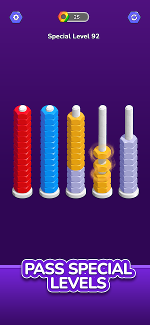 Nut Sort - Color Puzzle 3D Screenshot 1