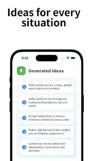 Ideabot – Easy planning AI Screenshot 1