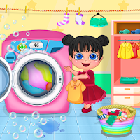 Mom Baby Clothes Washing Laundry