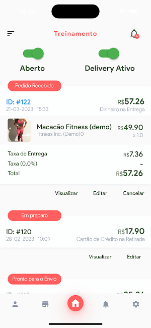 Vendas e Entregas - Gestor Screenshot 1
