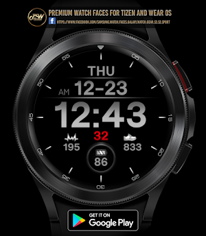 PWW14 - Sport Digi Watch Face Screenshot 2