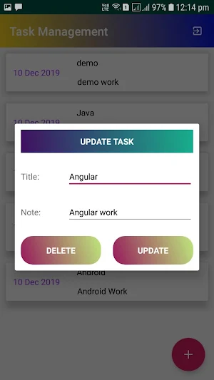 TaskManagement Screenshot 1