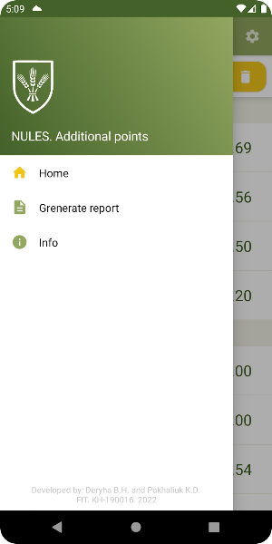 NULES. Additional points Screenshot 3