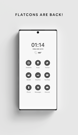 Charcoal - A Flatcon Icon Pack Screenshot 0