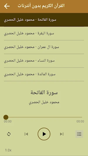 محمود خليل الحصري قرآن بدون نت Screenshot 3