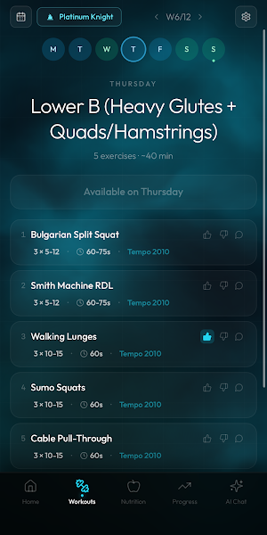 Hermes+: Gym Workout & Macros Screenshot 0
