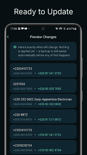 GM9 - Contact Number Fixer Screenshot 3