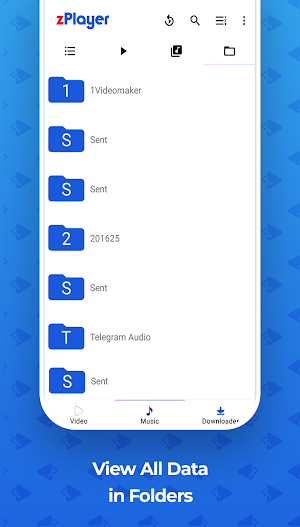 zPlayer: Video & Music Player  HD Video Downloader Screenshot 2