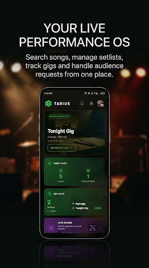 Tarius Setlist, Chords, Lyrics Screenshot 0
