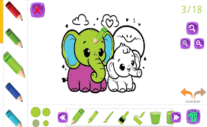 Elephant Fill Color Game Screenshot 3