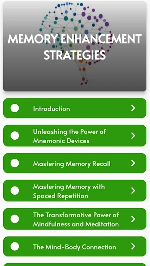 Memory Enhancement Strategies Screenshot 0