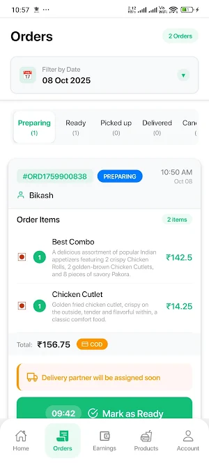 Delico Restaurant Partner Screenshot 3