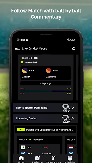 Live Cricket TV Score Matches Screenshot 1