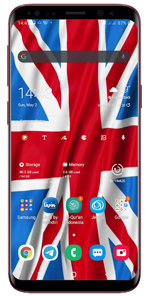 UK Flag Live Wallpaper Screenshot 2