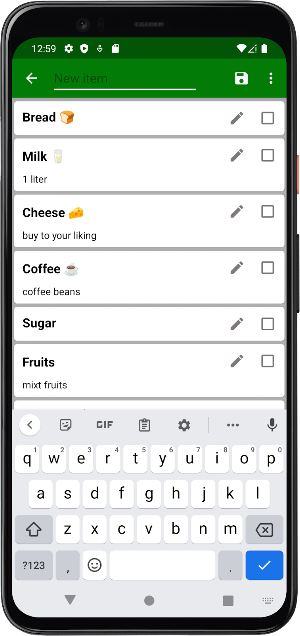 Target Shopping & Notes Screenshot 0