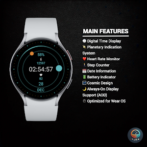 Galactic Hour - watch face Screenshot 1