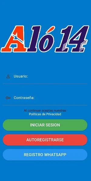 App Alo14 conductor Screenshot 0