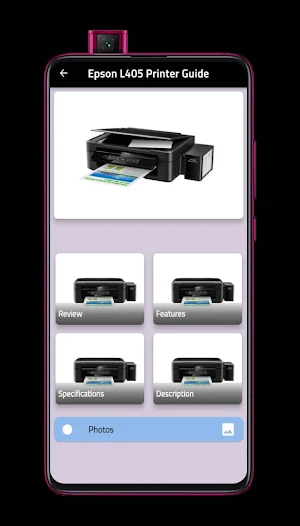 Epson L405 Printer App Guide Screenshot 0