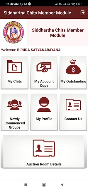 Siddhartha Chits Member Module Screenshot 1