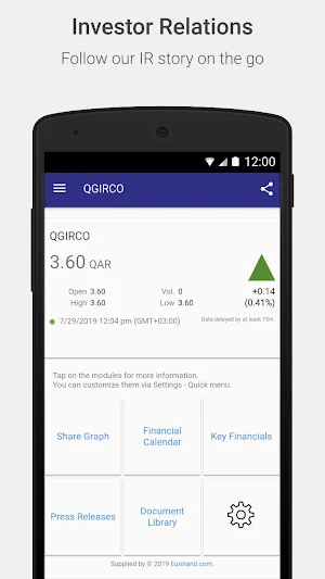 QGIRCO Investor Relations Screenshot 0