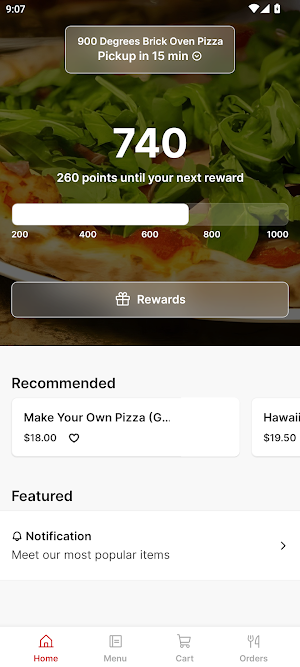 900 Pizza Screenshot 0