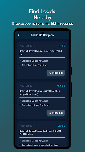 ThiqWay: Freight Load Board Screenshot 1