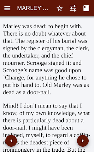 A Christmas Carol in Prose - Public Domain Screenshot 1