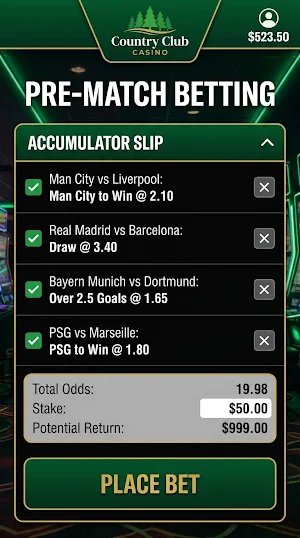 Country Club Casino Screenshot 2