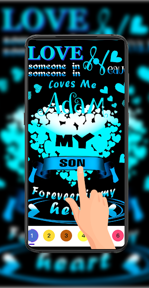 Love Text for family：Color Master Screenshot 0