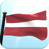 Latvia Flag 3D Live Wallpaper