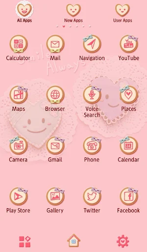 Cute Theme-Heart Cookies- Screenshot 2