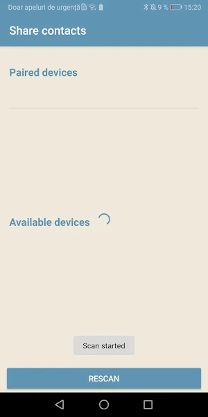 Share contacts Screenshot 2