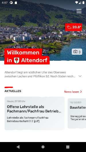 Gemeinde Altendorf SZ Screenshot 0