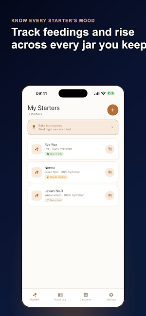 Sourdough Log: Starter Tracker Screenshot 0