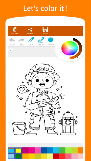Firefighter Coloring Book Screenshot 3