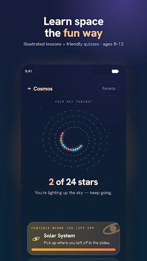 Cosmos: Space Quiz for Kids Screenshot 0