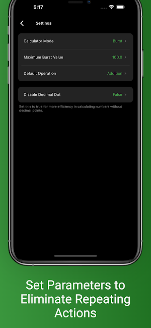 Burst Calculator Screenshot 2