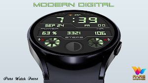 Modern Digital Watch Face screenshot 4