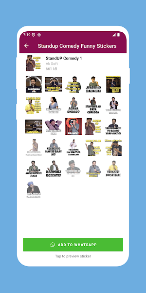 Standup Comedy Funny Stickers Screenshot 1