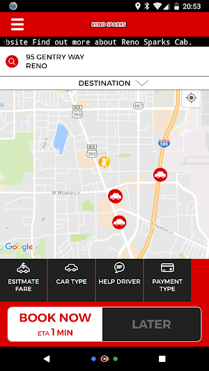Reno Sparks Cab Screenshot 0