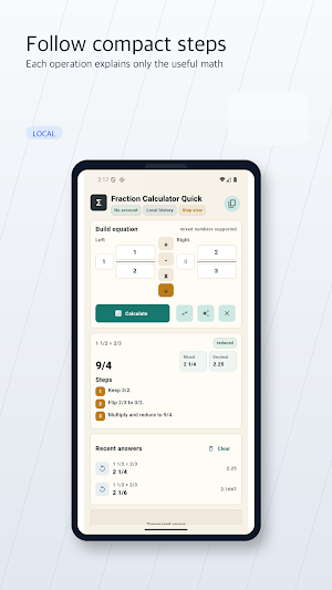 Fraction Calculator Quick Screenshot 3