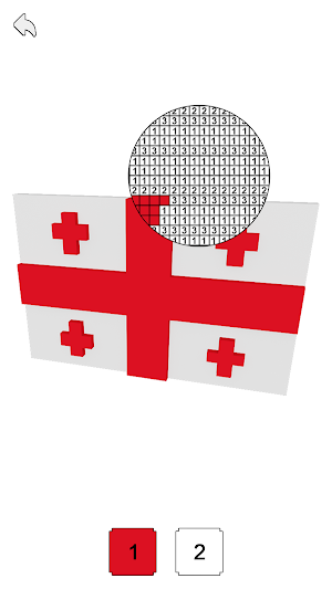 Flags 3D Pixel Art Coloring Screenshot 2