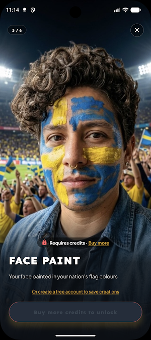 Soccer Fan Frenzy: AI Selfie Screenshot 3