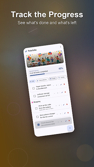Fetefolio: Party Checklist Screenshot 3